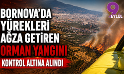 Bornova’da yürekleri ağza getiren orman yangını kontrol altına alındı
