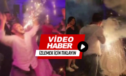 Düğünde ağzında meşale patladı!