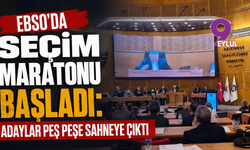 EBSO'da seçim maratonu başladı: Adaylar peş peşe sahneye çıktı