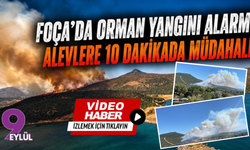 Foça'da Orman Yangını Alarmı: Alevlere Hava Ve Karadan 10 Dakikada Müdahale!