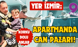 Bayraklı’da yangın paniği: 4’ü çocuk 10 kişi kurtarıldı