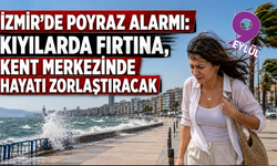 İzmir’de poyraz alarmı: Kıyılarda fırtına, kent merkezinde hayatı zorlaştıracak