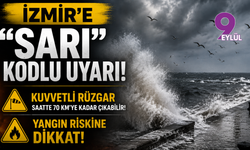 İzmir’e “sarı” kodlu uyarı: Kuvvetli rüzgar ve yangın riskine dikkat