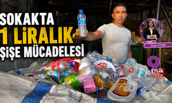 Sokakta 1 liralık şişe mücadelesi