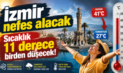 İzmir’de sıcaklıklar çakılıyor: Kavurucu hava yerini serinliğe bırakacak