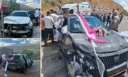Düğün konvoyunda kaza: 9 yaralı