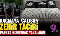 Kaçmaya çalışan zehir taciri parkta kıskıvrak yakalandı