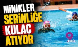 Minikler serinliğe kulaç atıyor