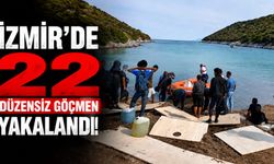 İzmir'de 22 düzensiz göçmen yakalandı