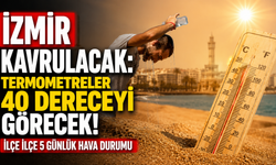İzmir kavrulacak: Termometreler 40 dereceyi görecek! İlçe ilçe 5 günlük hava durumu