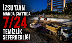 İZSU’dan Manda Çayı’nda 7/24 temizlik seferberliği