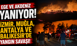 Ege ve Akdeniz yanıyor: İzmir, Muğla, Antalya ve Balıkesir’de yangın savaşı
