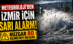 Meteoroloji’den İzmir için sarı alarm: Rüzgar 80 kilometreyi bulacak