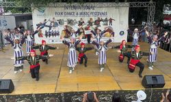 Minik halk dansçıları İzmir’i Ohrid’de gururla temsil etti