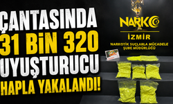 Çantasında 31 bin 320 uyuşturucu hapla yakalandı: Bornova'da dev operasyon