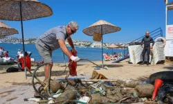 Bodrum’da deniz dibinden çıkan atıklar görenleri hayrete düşürdü