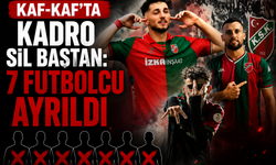 Kaf-Kaf’ta kadro sil baştan: 7 futbolcu ayrıldı