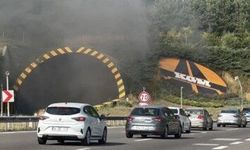 Tünelde yangın paniği