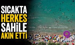 Sıcakta herkes sahile akın etti