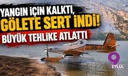 Yangın için kalktı, gölete sert indi! Büyük tehlike atlattı