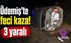 Ödemiş'te feci kaza! 3 yaralı