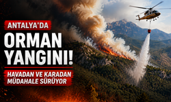 Antalya’da orman yangını: Havadan ve karadan müdahale sürüyor