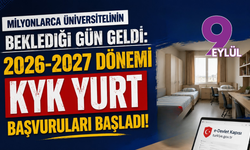 2026-2027 dönemi KYK yurt başvuruları başladı!