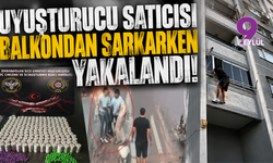 Uyuşturucu satıcısı balkondan sarkarken yakalandı