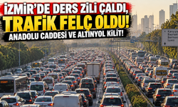 İzmir’de ders zili çaldı, trafik felç oldu: Anadolu Caddesi ve Altınyol kilit!