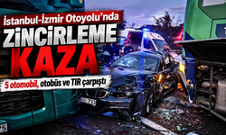 İstanbul-İzmir Otoyolu’nda korkutan zincirleme kaza: 7 araç birbirine girdi!