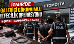 İzmir’de galerici görünümlü tefecilik operasyonu: 10 şüpheli hakkında gözaltı kararı