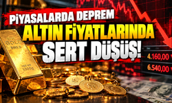 Piyasalarda deprem: Altın fiyatlarında sert düşüş!