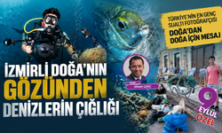İzmirli Doğa’dan insanlara doğa mesajı: İzmirli genç sanatçı atık ağları sanata dönüştürdü