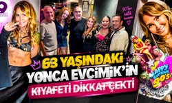63 yaşındaki Yonca Evcimik’in kıyafeti dikkat çekti