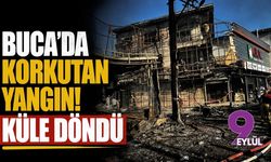 Buca'da korkutan yangın! Küle döndü