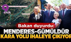 Menderes-Gümüldür kara yolu ihaleye çıkıyor