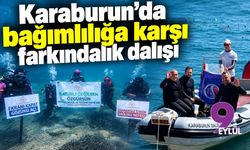 Karaburun'da bağımlılığa karşı farkındalık dalışı