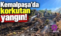 Kemalpaşa'da korkutan yangın!