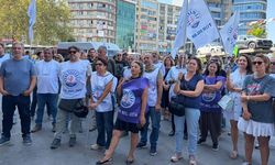 İzmir’de işçilerden hak eylemi
