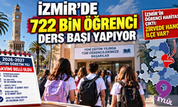 İzmir’de 722 bin öğrenci için ders zili çalıyor: En kalabalık ilçe Bornova
