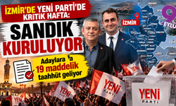 İzmir’de YENİ Parti’de kritik hafta: Sandık kuruluyor, adaylara 19 maddelik taahhüt geliyor