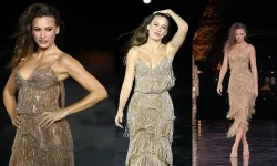Serenay Sarıkaya Paris podyumunda: Dünyaca ünlü modellerle yürüdü
