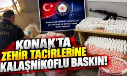 Konak’ta Zehir Tacirlerine Baskın: Binlerce Hap ve Savaş Silahı Ele Geçirildi!