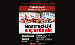 İzmir'de basın meslek örgütlerinden 'Sansüre hayır, habere özgürlük' yürüyüşü!