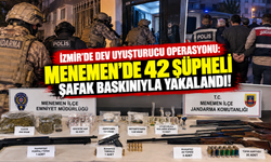 İzmir'de Dev Uyuşturucu Operasyonu: Menemen'de 42 Şüpheli Şafak Baskınıyla Yakalandı!
