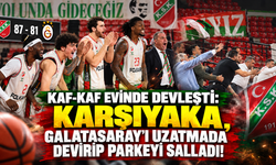 Kaf-Kaf evinde devleşti: Karşıyaka, Galatasaray'ı uzatmada devirip parkeyi salladı!