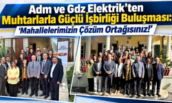 "Adm ve Gdz Elektrik’ten Muhtarlarla Güçlü İşbirliği Buluşması: 'Mahallelerimizin Çözüm Ortağısınız!'"
