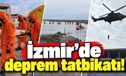 İzmir'de deprem tatbikatı!
