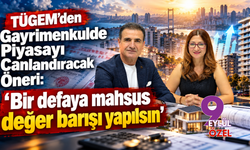 TÜGEM’den Gayrimenkulde Piyasayı Canlandıracak Öneri: ‘Bir defaya mahsus değer barışı yapılsın’