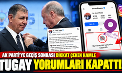 AK Parti'ye geçen Başkan Cemil Tugay instagram hesabını yoruma kapattı